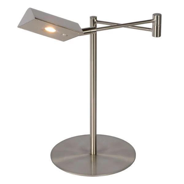 Lucide NUVOLA - Bureaulamp - Ø 20 cm - LED Dimb. - 1x9W 3000K - Mat chroom - detail 3